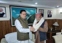 कर्नल विजय रावत और मुख्यमंत्री धामी की मुलाकात से गरमाई सियासत