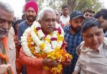 भाजपा प्रत्याशी मदन कौशिक ने हरिद्वार विधानसभा सीट से की जीत हासिल