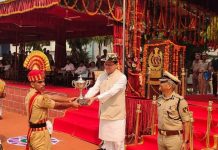 श्रीनगर में केंद्रीयकृत प्रशिक्षण केंद्र सशस्त्र सीमा बल के दीक्षांत समारोह में मुख्य अतिथि के रूप शामिल हुए सीएम धामी