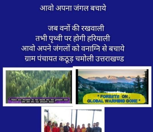 कठूड़ ग्राम पंचायत की अच्छी पहल, वनों को आग से बचाने को. मोबाइलों पर भेज रहे जागरूकता संदेश