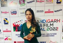 फ़िल्म और म्यूज़िक फ़ेस्टिवल में सुनैना रावत को मिला बेस्ट एक्टर ओर डिरेक्टर अवार्ड