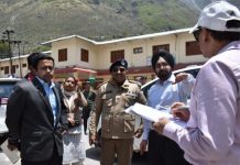 मुख्य सचिव पहुंचे बद्रीनाथ धाम, पुर्ननिर्माण कार्यों का किया स्थलीय निरीक्षण