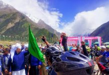 मुख्यमंत्री ने गुंजी धारचूला में किया माउन्टेन साइकिल रैली का शुभारंभ