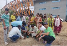 गुलमोहर दिवस के अवसर पर गुलमोहर समेत लगाये गये अन्य लाभकारी पौधे