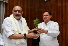 मुख्यमंत्री से केन्द्रीय ग्रामीण विकास एवं पंचायती राज मंत्री ने की भेंट