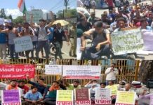 अग्निपथ योजना का विरोध कर रहे युवाओं ने किया सचिवालय कूच, पुलिस ने बैरिकेडिंग लगाकर रोका