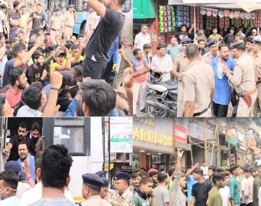 प्रदेश में अग्निपथ योजना को लेकर केंद्र और राज्य सरकार के खिलाफ युवाओं का जमकर प्रदर्शन