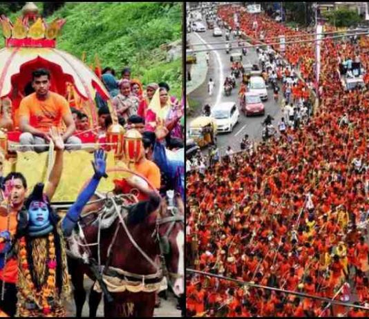 14 जुलाई से शरू होगा कावड़ मेला, सात फीट से ऊंची कांवड़ पर रहेगी रोक