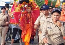 शिव के माह में शक्ति का संकल्प लेकर बाल विकास मंत्री ने निकली कांवड़ यात्रा