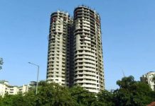 ट्विन टावर बनेगा देश की ध्वस्त होने वाली सबसे उंची इमारत, सीबीआरआई की टीम करेगी प्रक्रिया का अध्यन्न