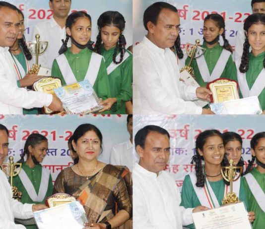 शिक्षा मंत्री ने 26 स्कूलों को स्वच्छ विद्यालय पुरस्कार से किया सम्मानित