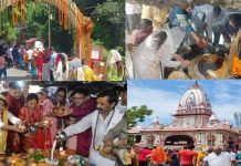 श्रावण मास के आखिरी सोमवार को भोले बाबा के जयकारे से गूंज उठे मंदिर