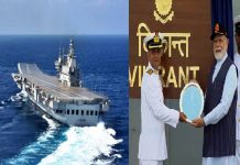 प्रधानमंत्री मोदी ने इंडियन नेवी को सौंपा आइएनएस विक्रांत