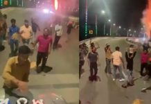 एलिवेटेड रोड पर युवकों के हुड़दंग का वीडियो वायरल, युवकों की पहचान में जुटी पुलिस