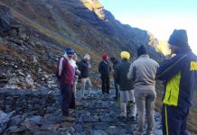 मुख्य सचिव ने हेमकुंड साहिब पहुंचकर किया निरीक्षण दौरा