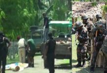 सुरक्षाबल व उग्रवादियों के बीच हुई मुठभेड़