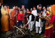 इगास के मौके पर मुख्यमंत्री आवास में जीवित हुई लोक संस्कृति, मुख्यमंत्री ने भेलो पूजन के साथ की कार्यक्रम की शुरूआत