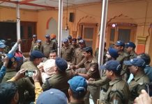 निर्मल अखाड़े में दुसरे गुट के आने से हुआ हंगामा