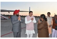मुख्यमंत्री व राज्यपाल ने राष्ट्रपति को किया विदा