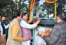 आईएसबीटी से सहसपुर रोड व मालदेवता रूट पर चलेंगी दस इलैक्ट्रिक बसें, सीएम धामी ने किया शुभारंभ