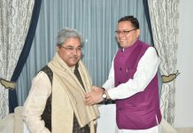 सीएम धामी से भाजपा प्रदेश प्रभारी ने की मुलाकात