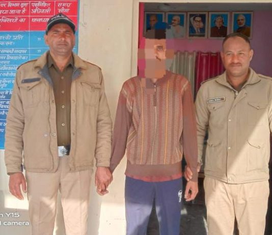 नाबालिक युवती भगाने वाले अभियुक्त को पुलिस ने किया गिरफ्तार, एसएसपी श्वेता चौबे ने गुमशुदा की शीघ्र बरामदगी के लिए दिए थे निर्देश