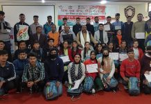 तीन दिवसीय युवा नेतृत्व एवं सामुदायिक विकास प्रशिक्षण काय्रक्रम का हुआ ईटीसी में समापन, विधायक पौड़ी रहे मुख्य अतिथि