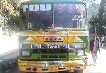 ब्रेक फेल होन के बाद सोए यात्रियों के उपर चढ़ी बस,पांच की मौत, तीन गंभीर