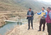 जिलाधिकारी डॉ आशीष चौहान द्वारा लवाली झील का स्थलीय निरीक्षण किया गया