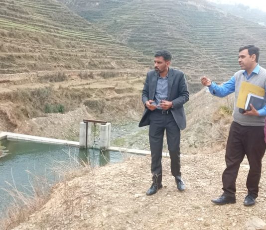 जिलाधिकारी डॉ आशीष चौहान द्वारा लवाली झील का स्थलीय निरीक्षण किया गया