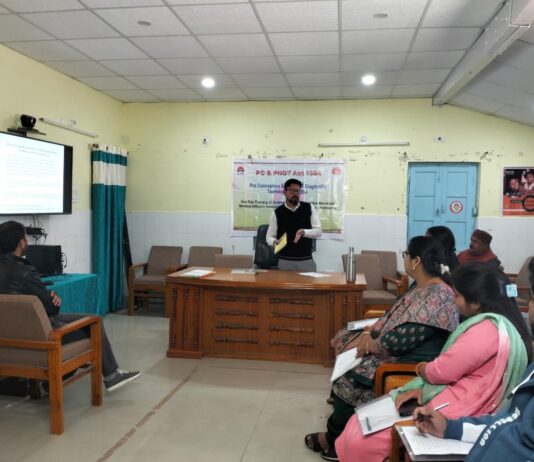 गर्भधारण पूर्व और प्रसव पूर्व निदान तकनीक अधिनियम 1994 के तहत स्वास्थ्य विभाग पौड़ी में कार्यशाला का आयोजन