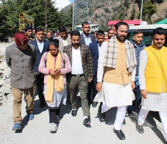 केन्द्रीय मंत्री जी. किशन रेड्डी ने “वाईब्रेंट विलेज” योजना के तहत उत्तरकाशी सीमांत क्षेत्रों का किया भ्रमण