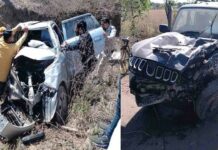 स्कॉर्पियो व कार की भिड़ंत में मां-बेटी समेत तीन की मौत,चार घायल