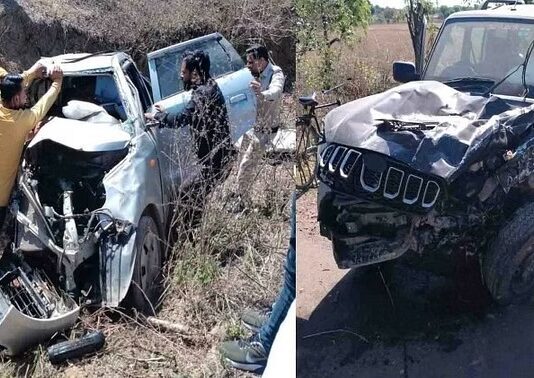 स्कॉर्पियो व कार की भिड़ंत में मां-बेटी समेत तीन की मौत,चार घायल