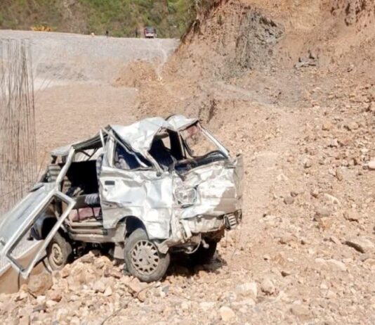 गहरी खाई में गिरी कार, दो सगे भाईयों मौत