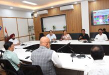 मुख्य सचिव ने 38वें राष्ट्रीय खेलों की तैयारी को लेकर अधिकारीयों संग की बैठक