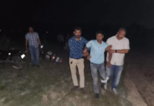 देर रात मुठभेड़ के बाद एक गौ तस्कर पकड़ा, एक फरार, सिपाही घायल