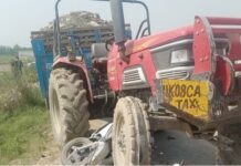 सड़क हादसे में स्कूल संचालक व बच्चे की दर्दनाक मौत,एक बच्ची की हालत गंभीर