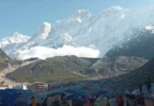 केदारघाटीः चोराबाड़ी क्षेत्र में आया एवलांच,नुकसान की कोई खबर नही