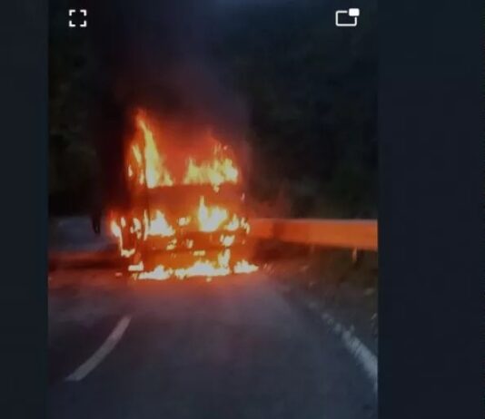 गैस सिलेंडर से भरे ट्रक में हुआ जबरदस्त ब्लास्ट, चालक ने भागकर बचाई जान