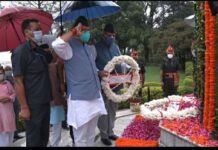 मुख्यमंत्री ने कारगिल विजय दिवस पर शहीदों को किया नमन, परिजनों को किया सम्मानित