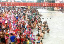 गंगा पूजन के साथ कांवड़ मेले का शुभारंभ, कावड़ियों की उमड़ी भीड़