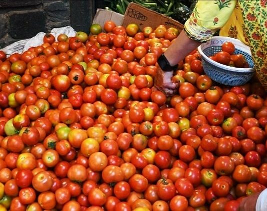 टमाटरों के दामों ने मारी डबल शतक