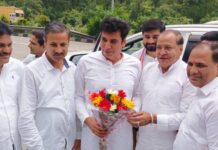 कांग्रेस प्रभारी देवेंद्र यादव का छिद्दरवाला में भव्य स्वागत स्वागत