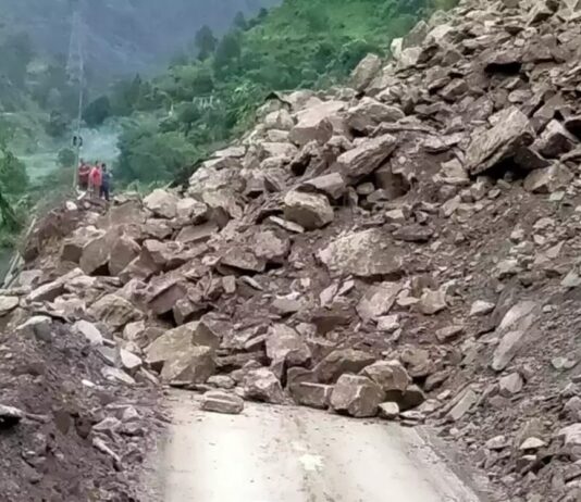 तोता घाटी में ऋषिकेश बदरीनाथ एनएच बंद