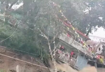 नैनीताल में भूस्खलन होने से दो मंजिला इमारत जमींदोज