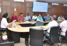 वर्षा जल संग्रहण को लेकर मुख्य सचिव ने की सम्बन्धित अधिकारीयों संग बैठक