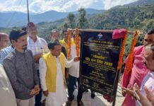 कबीना मंत्री डॉ. धन सिंह रावत ने किया थलीसैंण में कोल्ड स्टोरेज का लोकार्पण