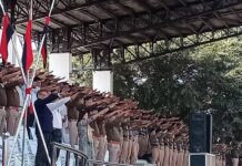पुलिस महानिदेशक ने कर्मियों को दिलाई शपथ