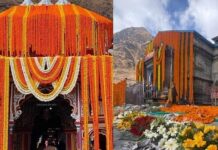 दिपावली के लिए फूलों से सजे बदरीनाथ व केदारनाथ धाम
